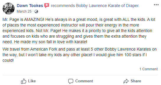 Prekids1, Bobby Lawrence Karate of Draper