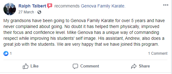 0, Genova Family Karate Elgin SC